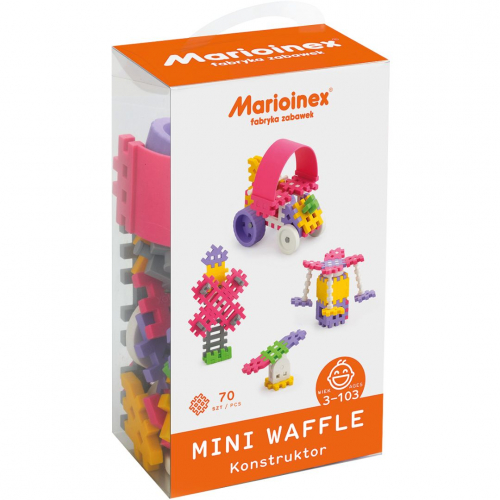 marioinex mini waffle constructor pink - 70st