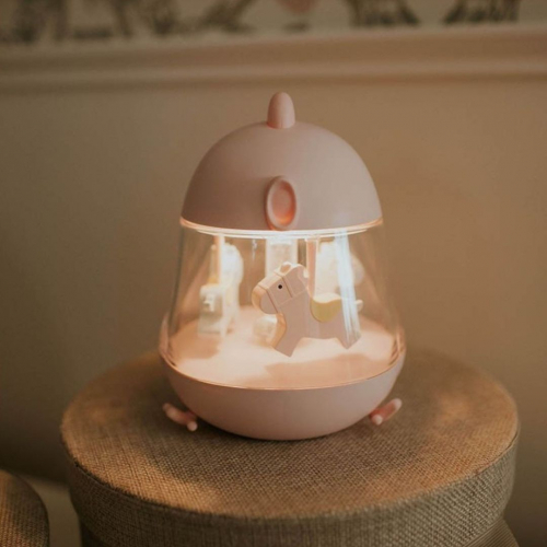 mary's muziekdoos met nachtlampje - roze
