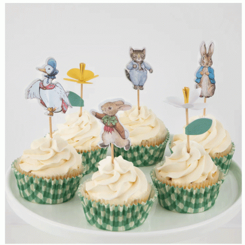 meri meri cupcake set pieter konijn in de tuin 