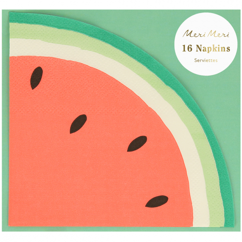 meri meri servetten watermeloen - 16st 