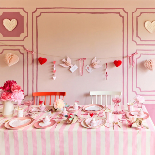meri meri bekers vintage rose - 8st