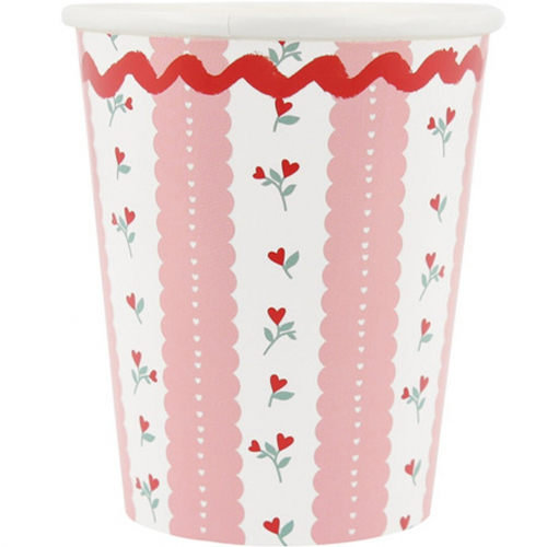 meri meri bekers vintage rose - 8st