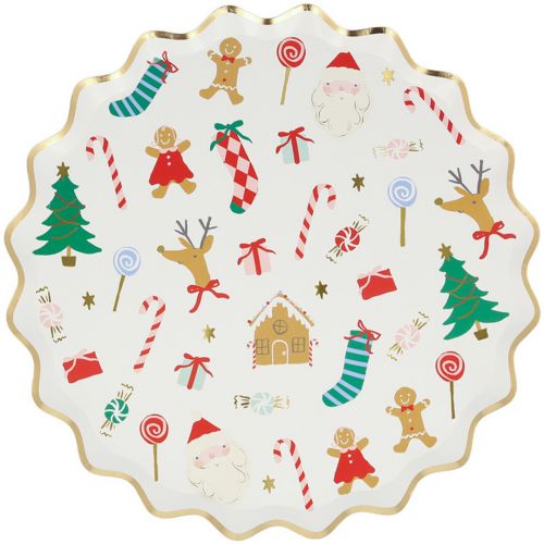 meri meri bordjes jolly christmas - small - 8st