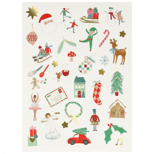 meri meri stickers kerstmis - 10st