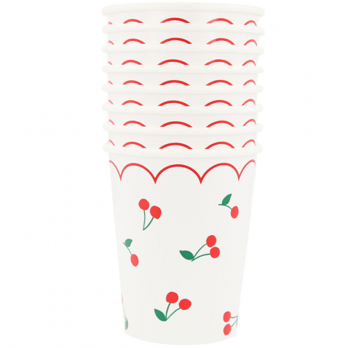 meri meri bekers cherry - 8st
