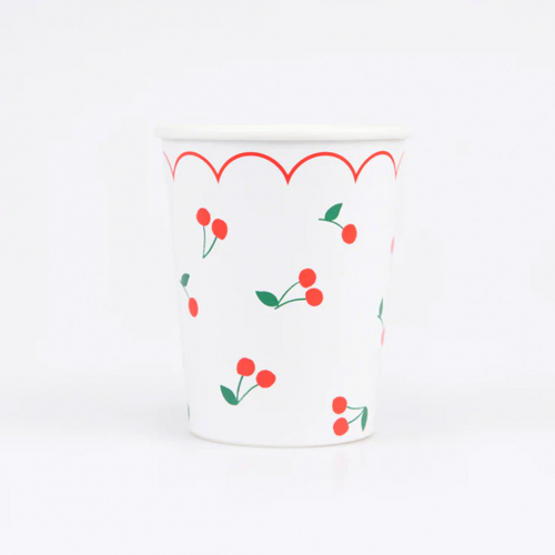 meri meri bekers cherry - 8st