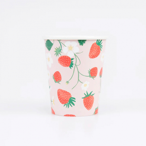 meri meri bekers strawberry - 8st