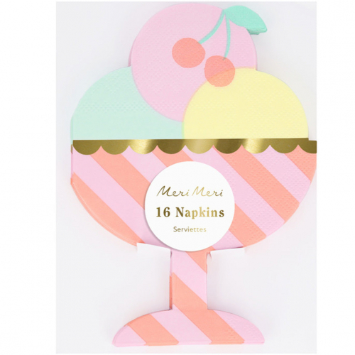 meri meri servetten ice cream - 16st