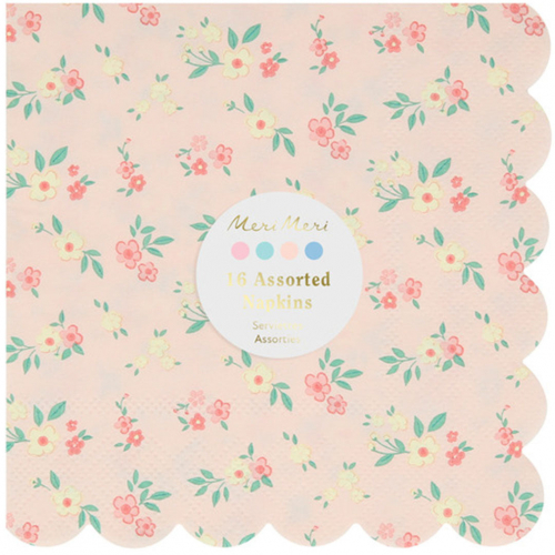 meri meri servetten vintage ditsy - small - 16st