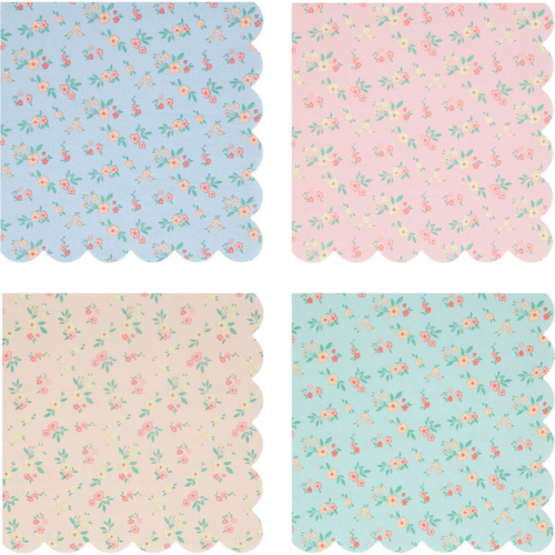meri meri servetten vintage ditsy - small - 16st