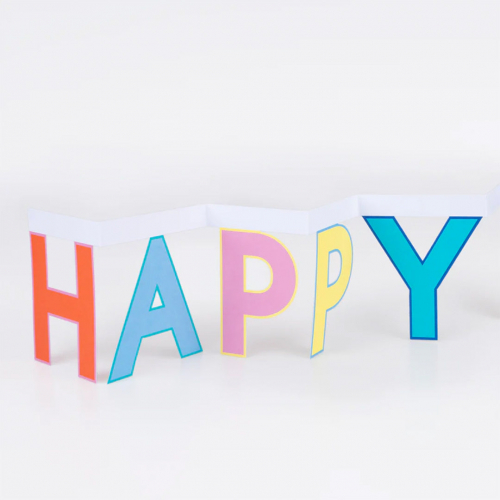 meri meri verjaardagskaart happy birthday banner