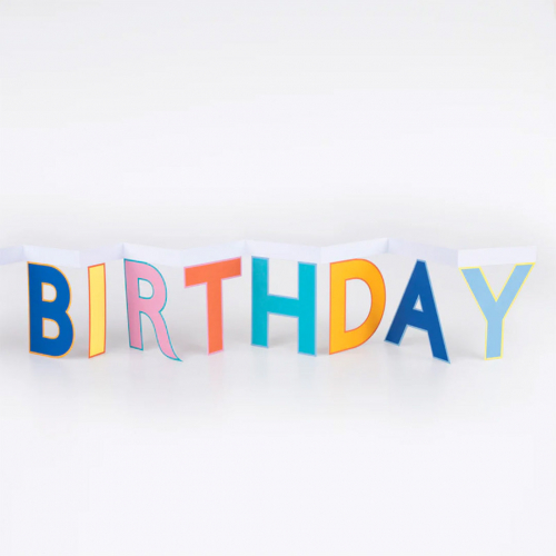 meri meri verjaardagskaart happy birthday banner