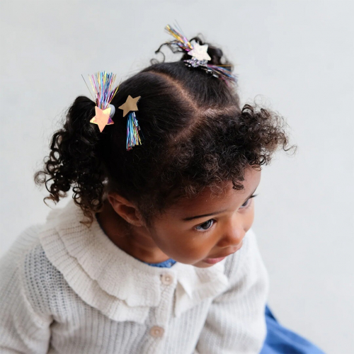 mimi & lula haarclipjes comet tinsel - 4st