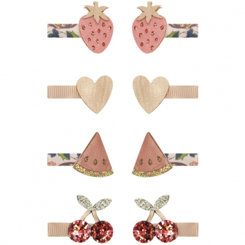 mimi & lula haarclipjes mini fruit - 8st 
