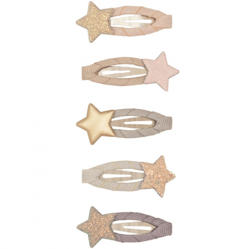 mimi & lula haarspeldjes mini stellina sparkle - pink multi - 5st 