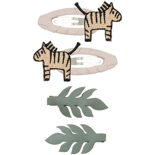 mimi & lula haarspeldjes zebra - 4st
