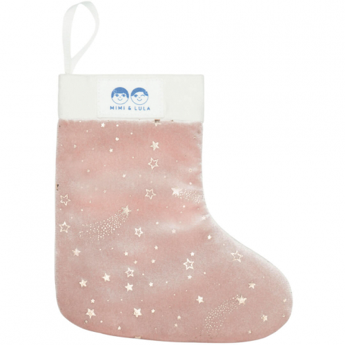 mimi & lula kerstsok haaraccessoires - pink - 14st