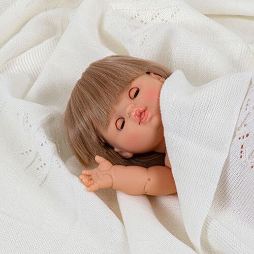 minikane babypop met slaapoogjes yzé - 34 cm 