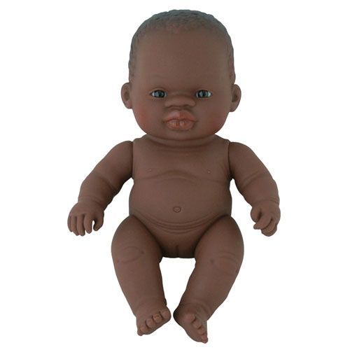 miniland babypop afrikaans met ondergoed meisje - 21 cm