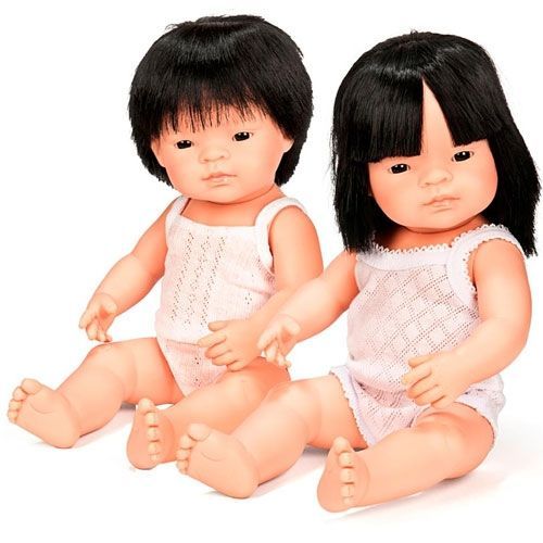 miniland babypop aziatische jongen - 38 cm