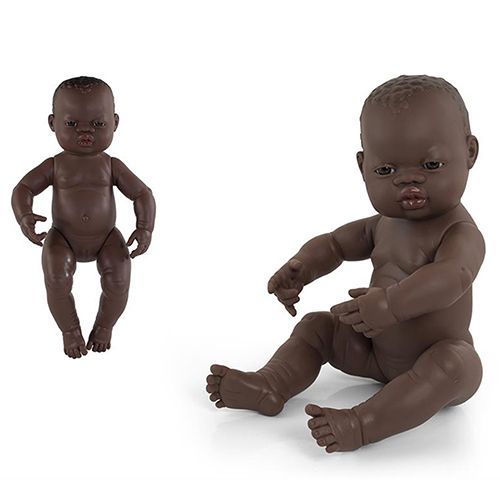 miniland babypop afrikaans meisje - 40 cm