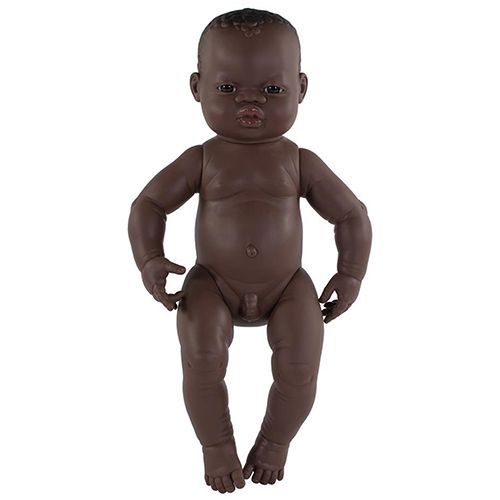 miniland babypop afrikaanse jongen - 40 cm