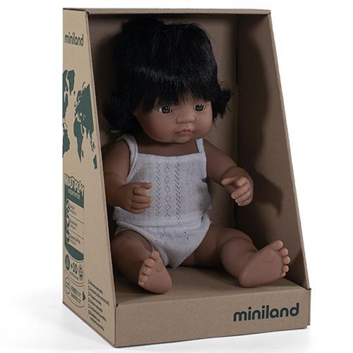 miniland babypop latin met ondergoed meisje - 38 cm
