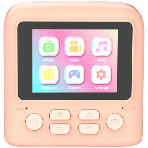 mob kindercamera met thermische printer - roze