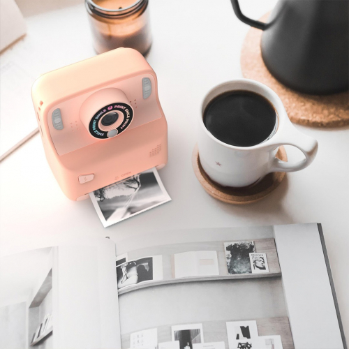 mob kindercamera met thermische printer - roze