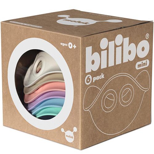 moluk activiteitenspeelgoed bilibo mini - pastel mix - 6st