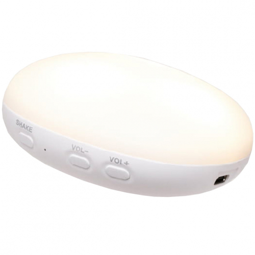 moonie 2.0 next gen knuffelbeer met nachtlamp en geluid - polar natur - 28 cm