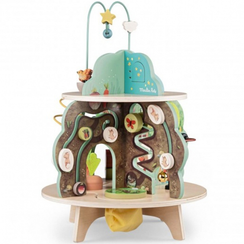 moulin roty activiteitentafel trois petits lapins