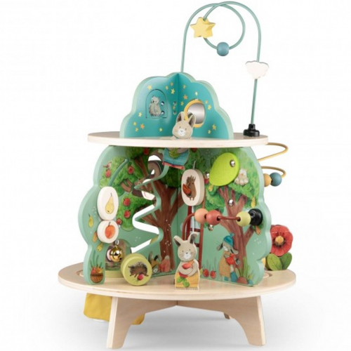 moulin roty activiteitentafel trois petits lapins