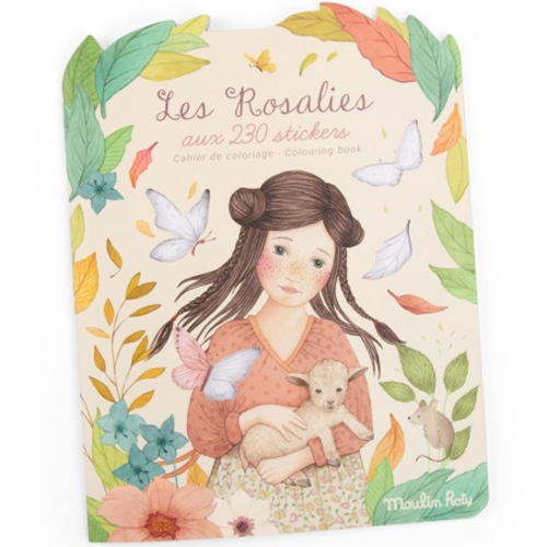 moulin roty kleur- en stickerboek les rosalies