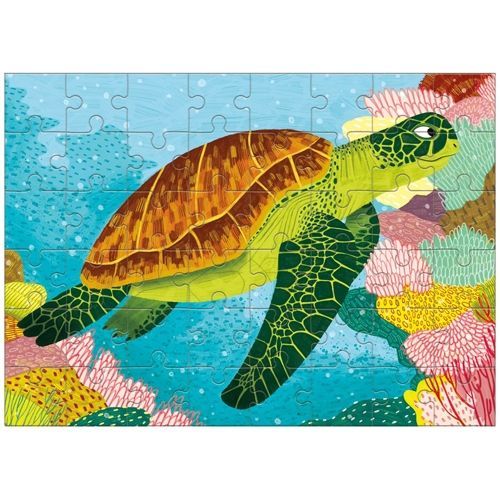 mudpuppy mini puzzel - zeeschildpad - 48st