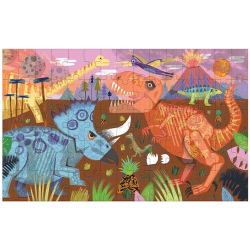 mudpuppy puzzel lenticulair - dinosaur roar - 75st