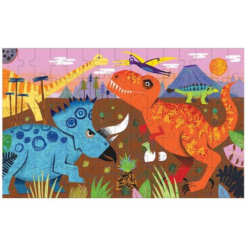mudpuppy puzzel lenticulair - dinosaur roar - 75st