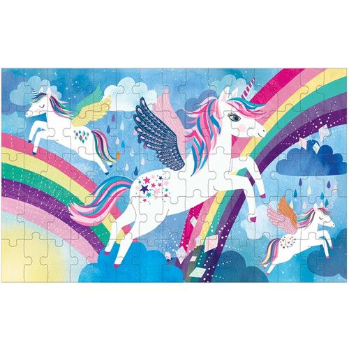 Arab steek laten we het doen mudpuppy puzzel lenticulair - unicorn magic - 75st | ilovespeelgoed.nl