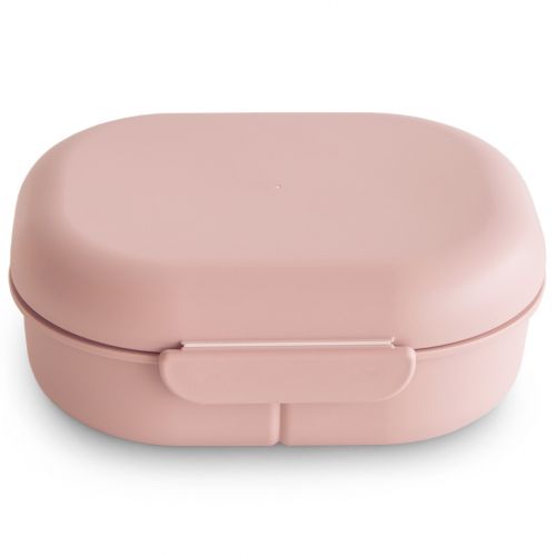 mushie lunchbox met bestek - blush