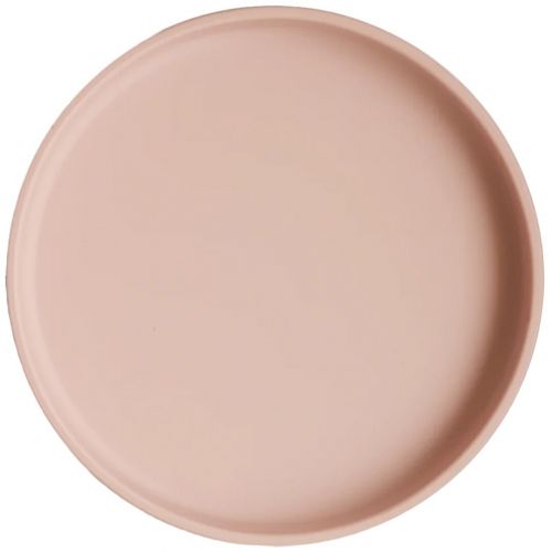 mushie siliconen bord met zuignap - blush