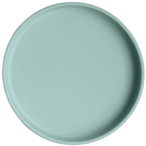 mushie siliconen bord met zuignap - cambridge blue