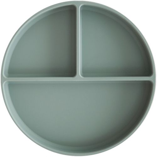 mushie siliconen vakjesbord met zuignap - camebridge blue