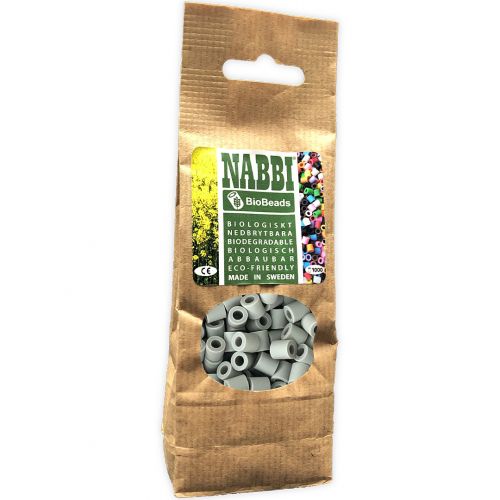 nabbi biobeads® strijkkralen grijs - 1000st