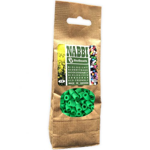 nabbi biobeads® strijkkralen grasgroen - 1000st