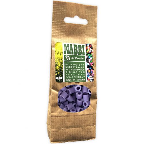 nabbi biobeads® strijkkralen paars - 1000st