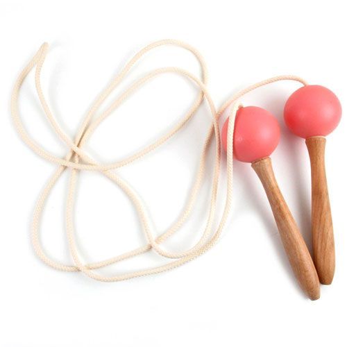 nobodinoz houten springtouw - roze