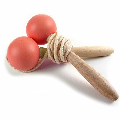 nobodinoz houten springtouw - roze