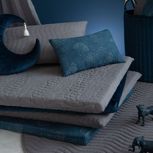 nobodinoz matras monaco - slate grey