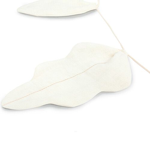 nobodinoz stoffen slinger lin français - leaf - off white