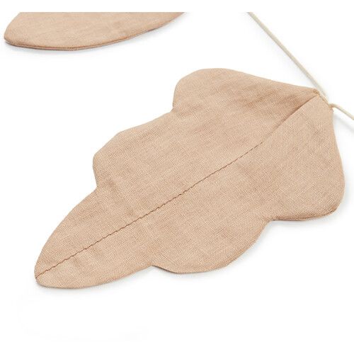 nobodinoz stoffen slinger lin français - leaf - sand